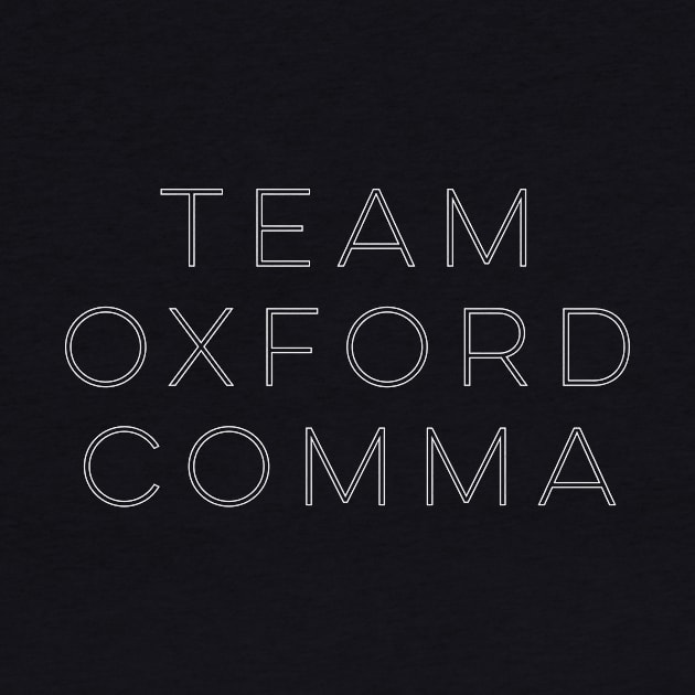 Team Oxford Comma by ApricotBirch